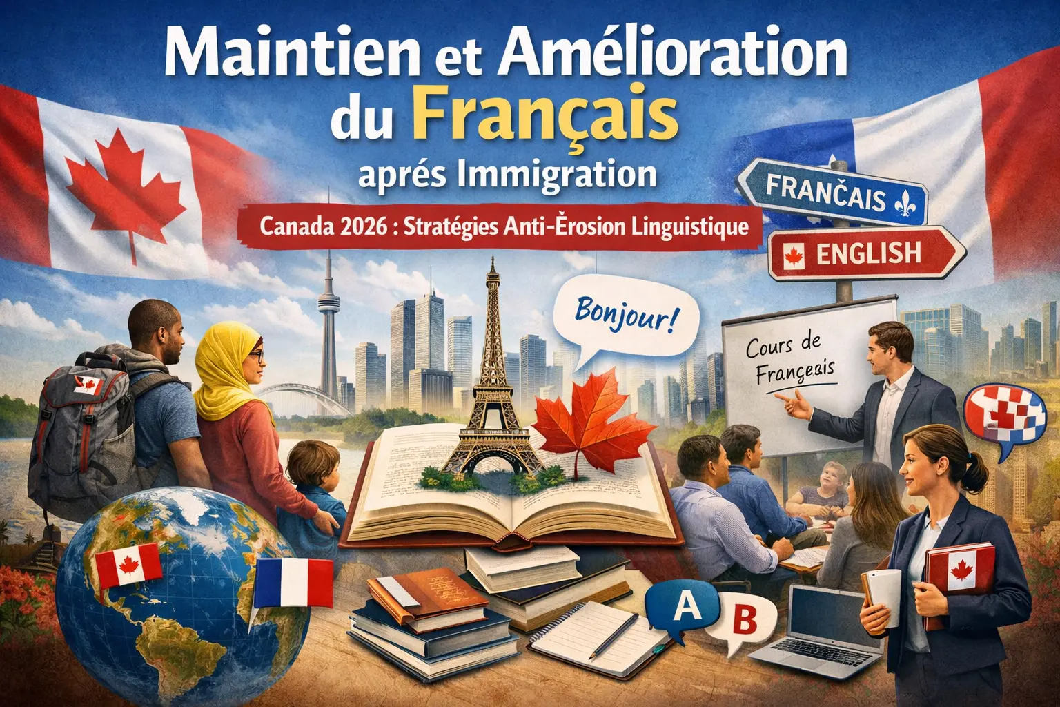 Maintien et Amélioration du Français après Immigration Canada 2026 : Stratégies Anti-Érosion Linguistique